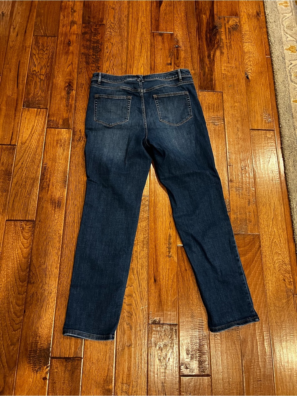 J. Jill Women Straight Leg Jeans in Dark Blue Wash - Picture 3 of 3
